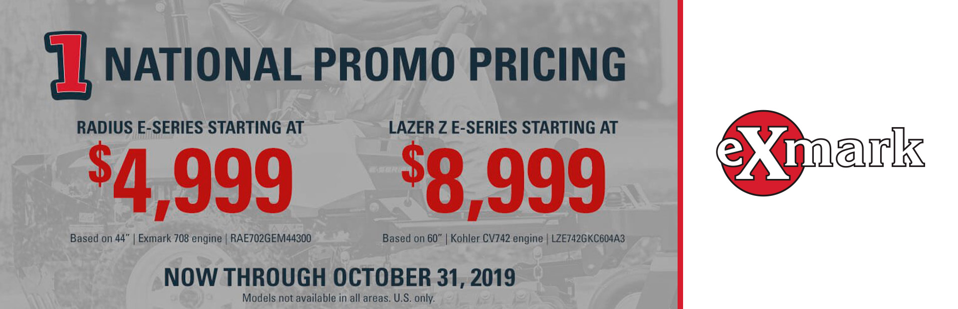 Exmark: National Promo Pricing